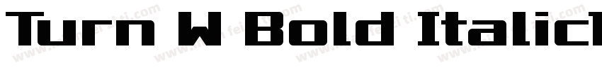 Turn W Bold Italic10 Wed Apr 13 14字体转换